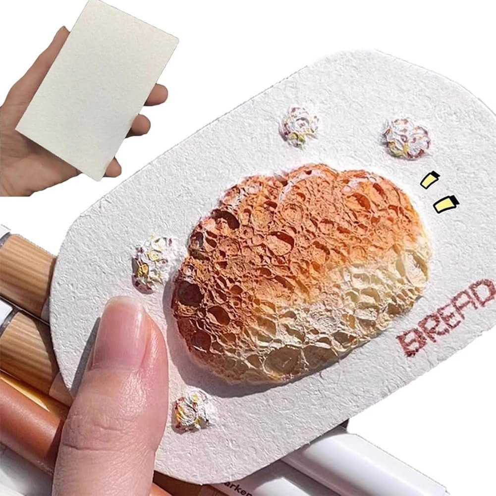 

3D Drawing Magic Canvas Sponge with Watercolor Brush Marker Pen 3D Blank Painting Paper Magic Puffy Paint Kit Y Art Supplies