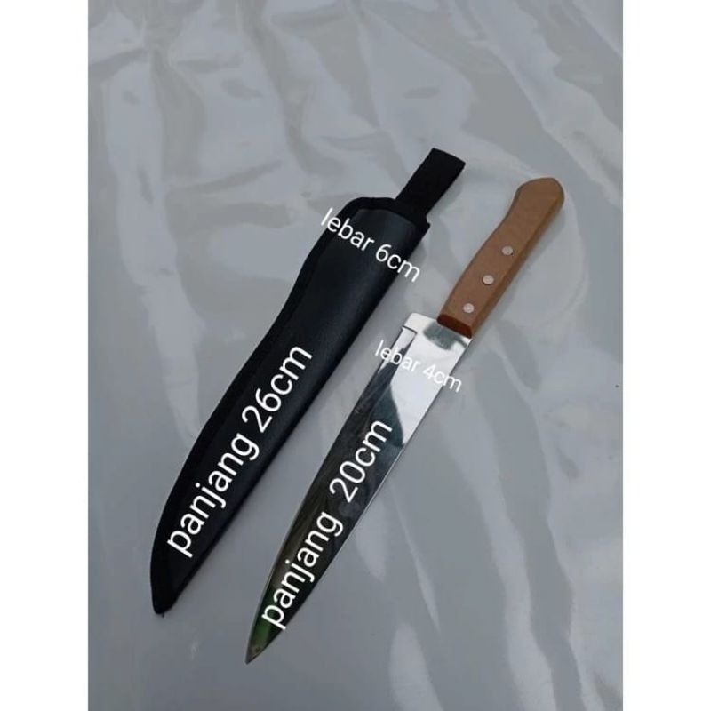 tas pisau pelindung pisau sarung pisau dapur bahan kualitas,bisa di pake ikat pinggang pisau kebun. 