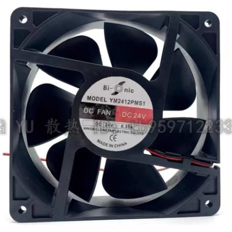 NEW CPU Cooler Fan for Bi onic YM2412PMS1 DC24V 0.35A 12038 Cooling Fan High Quality Axial Flow Fan 