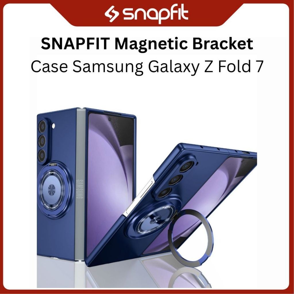 Case Samsung Galaxy Z Fold 7 Fold7 SNAPFIT Magnetic Ring 360° Roating Stand Protect Cover