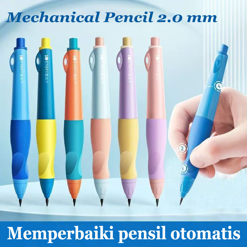 

ENMY Mechanical Pencil 2.0 mm Pensil Mekanik 2B Ujung Besar High Quality Stationery