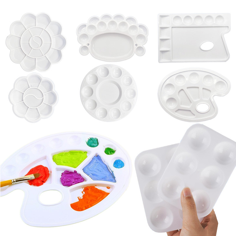 

Color Palette Pigment Tray Plastic Suitable for Art Students Beginner Easy to Clean Office Educational Supplies Equipment TMZ