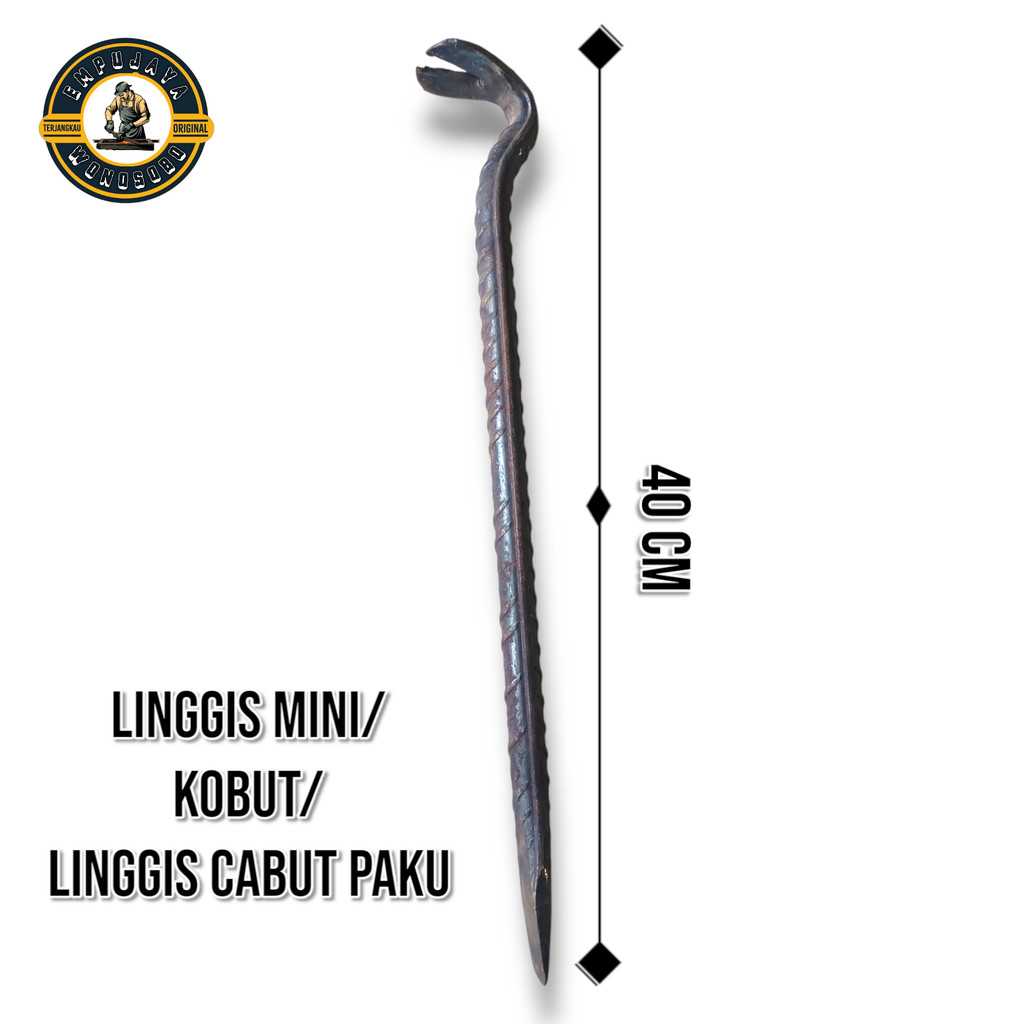 Linggis Mini / Kobut / Linggis Cabut Paku Asli empu Wonosobo