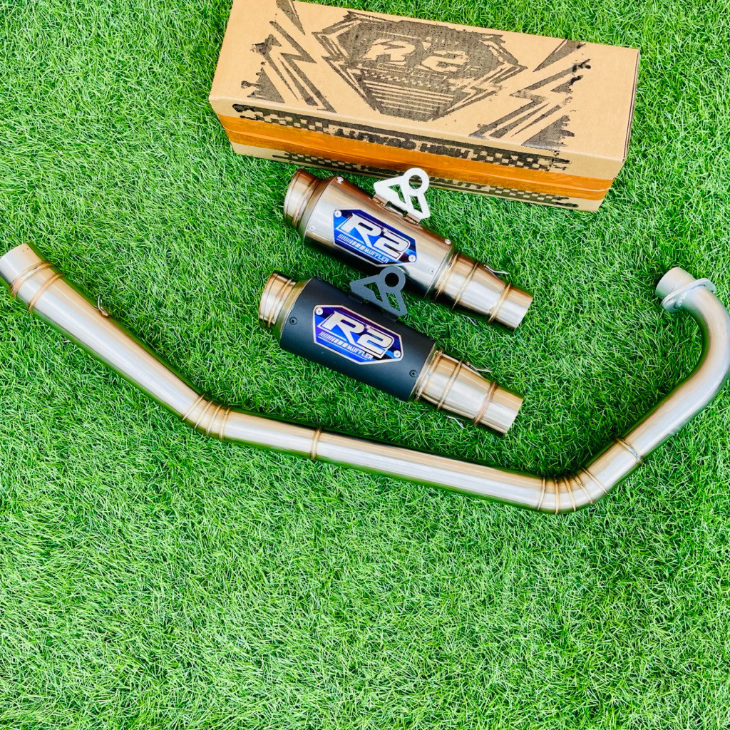 Knalpot Kompetisi vixion FU Road race 150cc - 200cc_Original R2 Muffler