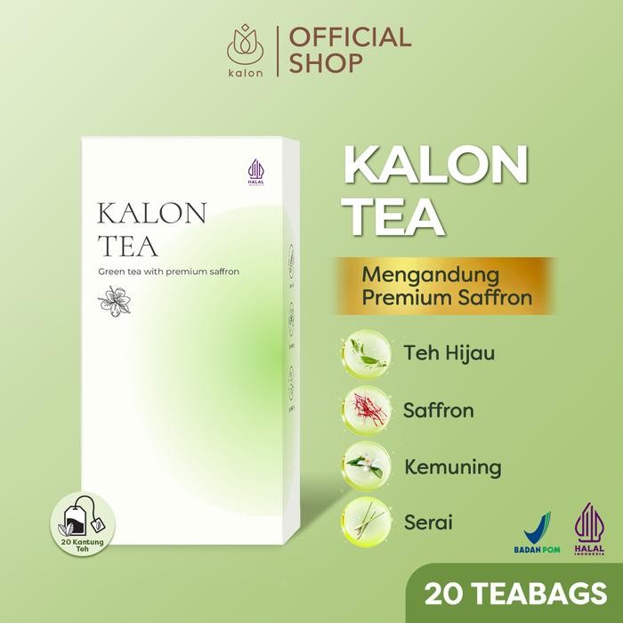 Kalon Teh Hijau Premium Saffron Green Tea - Minuman Kalon Tea Terlaris