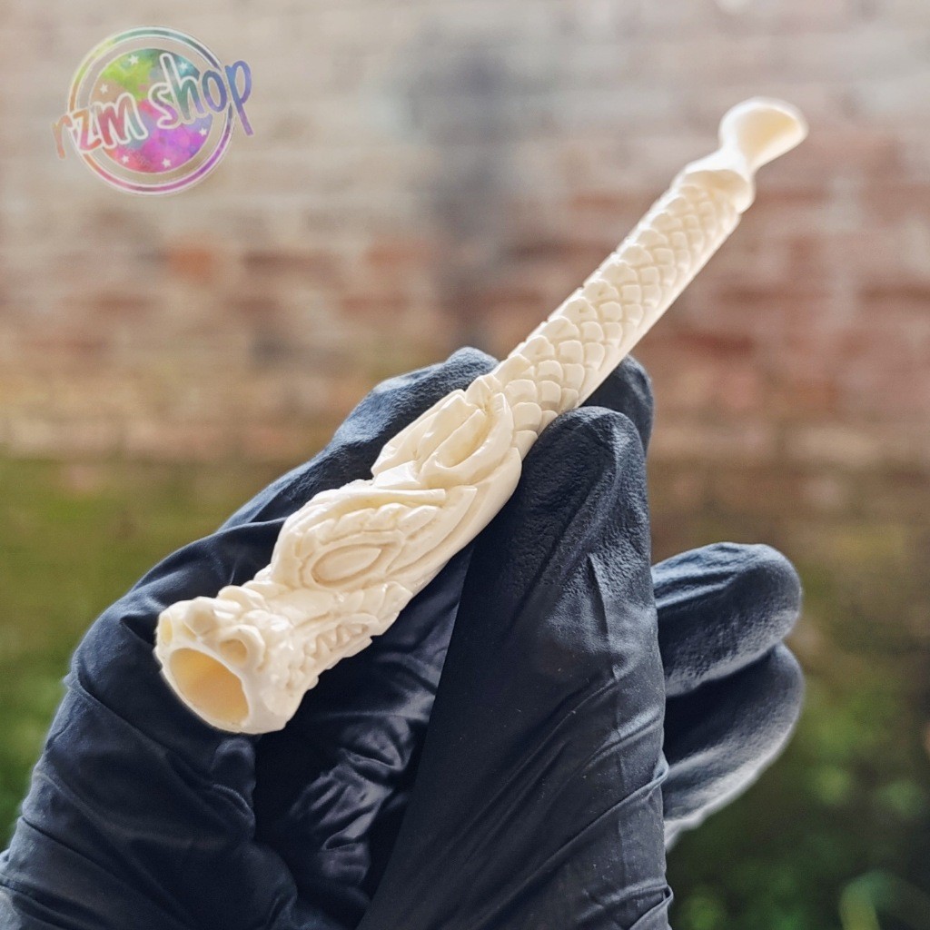 PIPA ONCE TULANG IKAN UKIR NAGA GALAK