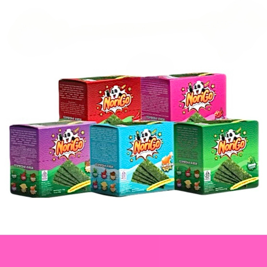 

NoriGo Rumput Laut Panggang (Isi 12 Pcs/Box) (12x3g) (8 Varian Rasa) BON