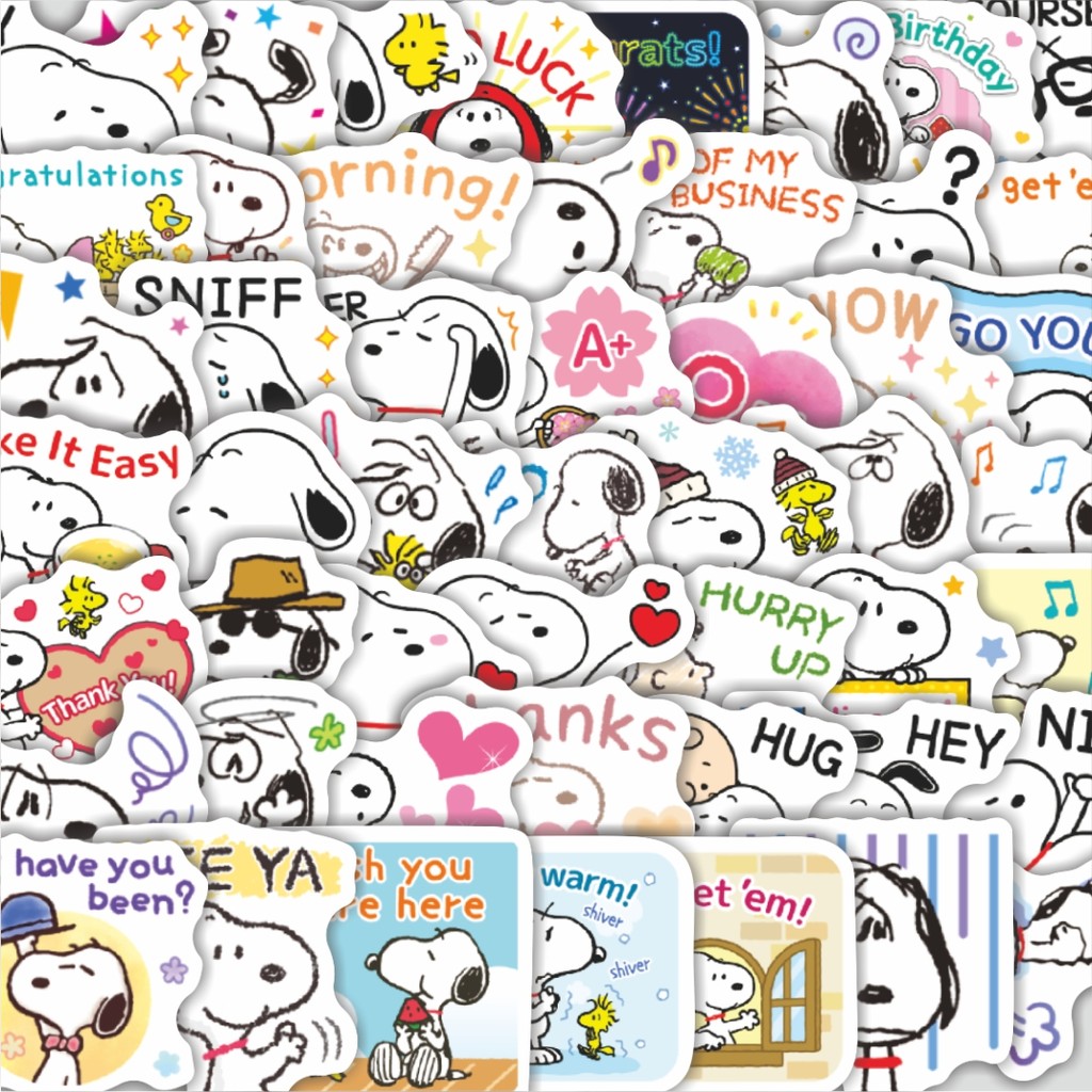 

Stiker Cutting Pack Stiker Kartun Snoopy V24 Isi 100Pcs Series Aesthetic Lucu Keren Untuk Koper Bahan Vynil