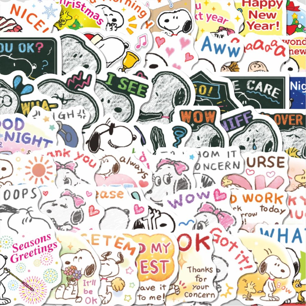 

Stiker Cutting Pack Stiker Kartun Snoopy V7 Isi 100Pcs Series Aesthetic Lucu Keren Untuk Koper Bahan Vynil