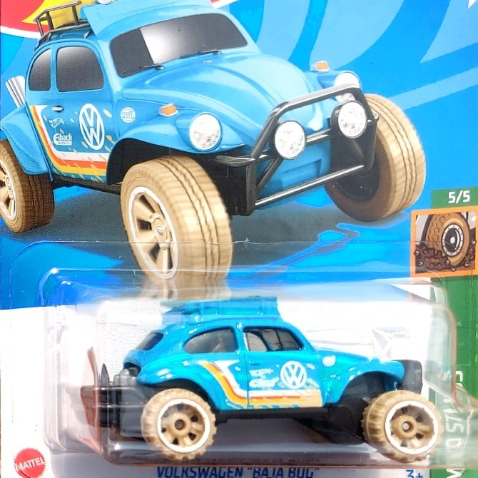 HOTWHEELS VW VOLKSWAGEN BAJA BUG 2022 BIRU - BEETLE T1 T2