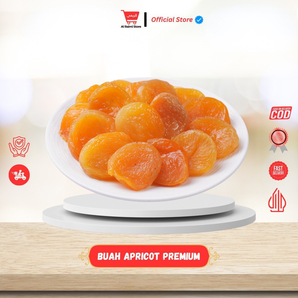 

Buah Apricot Premium Dried Apricot Aprikot _SEMI DRY- Turkey 500g - 1kg