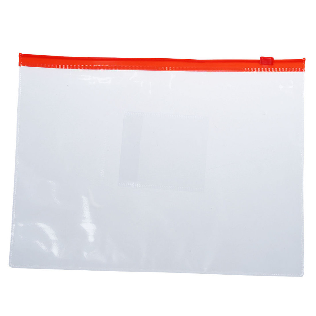 

A92P 20PCS Plastic Slider Zip Lock Bags Files Holder For A5 Paper