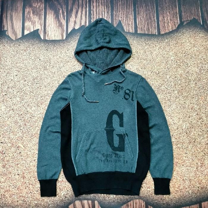 pullover hoodie vintage GUESS JEANS  jemper casual size L