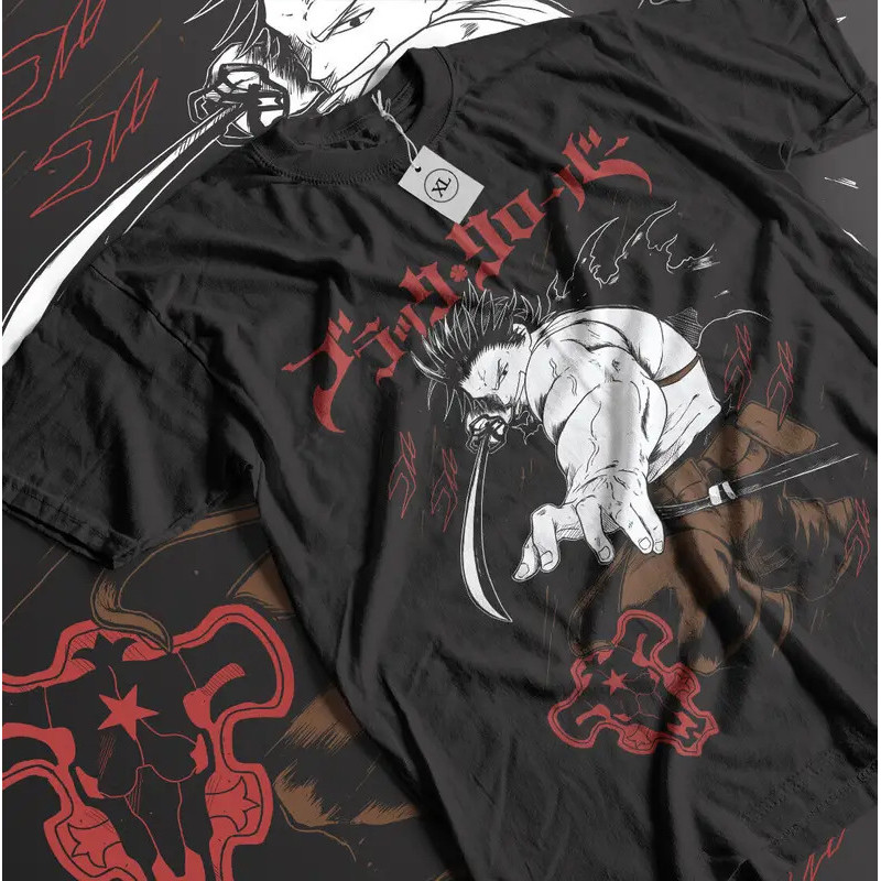 Kaos Black Clover Yami Sukehiro Anime Manga Horor Unisex