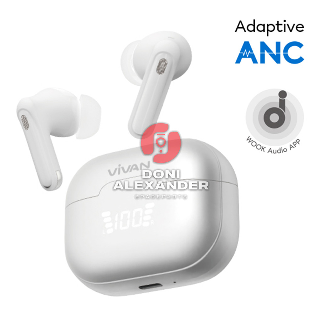 VIVAN HEADSET BLUETOOTH INFINITY GT6 - TWS EARPHONE WIRELESS ANC DISPLAY HEADSET BLUETOOTH