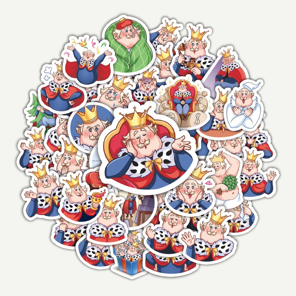 

Sticker Pack Funny Character Emil The King | Sticker TUMBLR | Stiker LAPTOP KOPER HELM