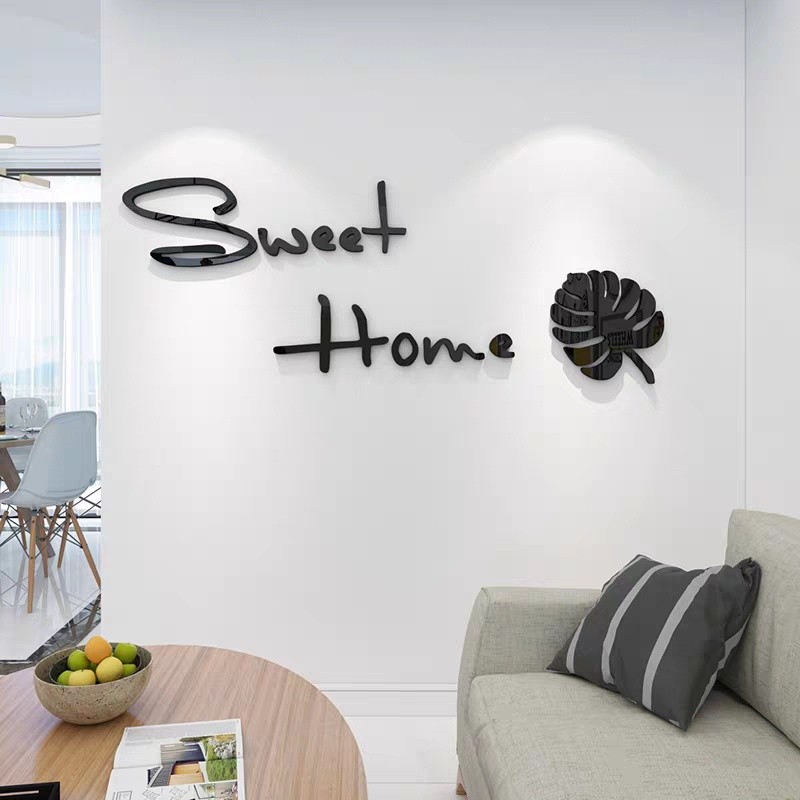 

DIY Wooden 3D Dinding Kayu luxury Nordic style letter wall art decoration (Dekorasi) Hiasan Dinding