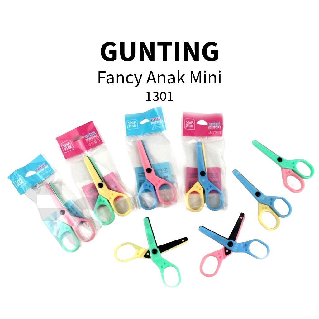 

♚1pcs Gunting Kertas Anak 1301 / Gunting Anak Polos Mini Warna♚