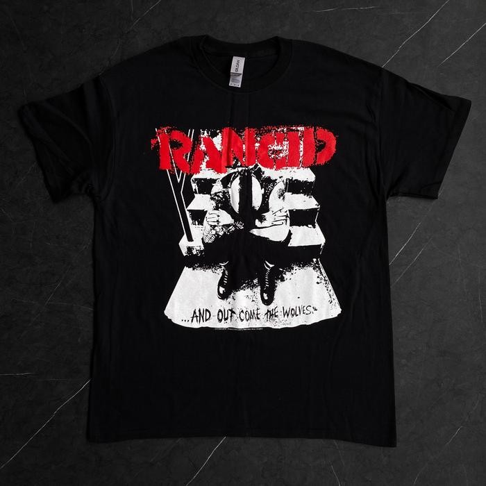 (COD) Tshirt Band Rancid - And Out Come The Wolves Original Official - M