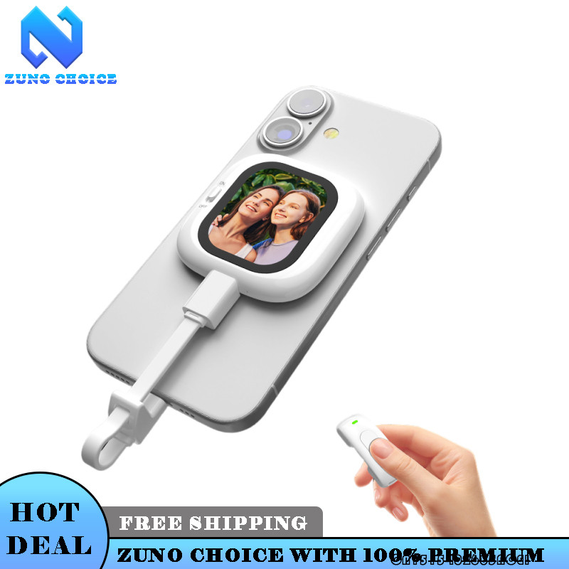 Zuno Mini AMOLED Layar Magnetik Selfie Monitor Layar Remote Control 700nits Untuk iPhone 512 13 14 1