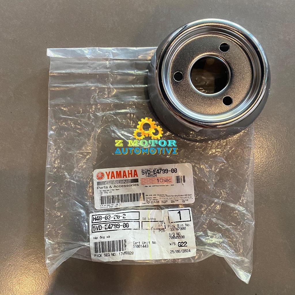 Endcup Tutup Corong Muffler Knalpot Nouvo Original Asli Vietnam 5VD-E4799-00 Yamaha Genuine Parts