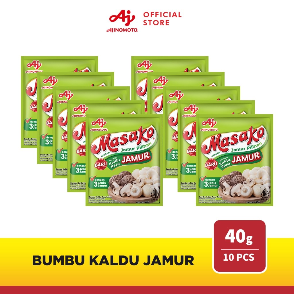 

Masako® Bumbu Kaldu Rasa Jamur 40g (10 pcs)