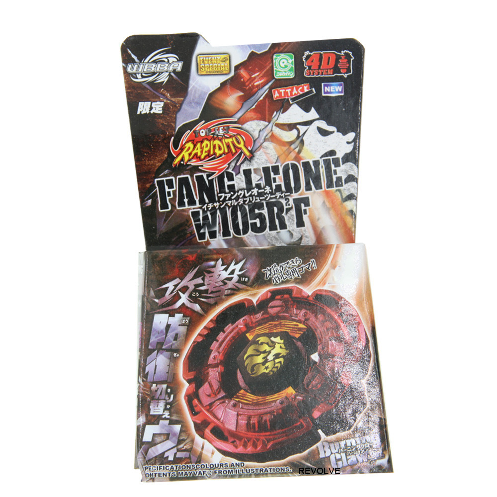 SPINNING TOP Metal Fusion Toupie BB116D FANG LEONE W105RF 4D System Battle Top Starter DropShipping 