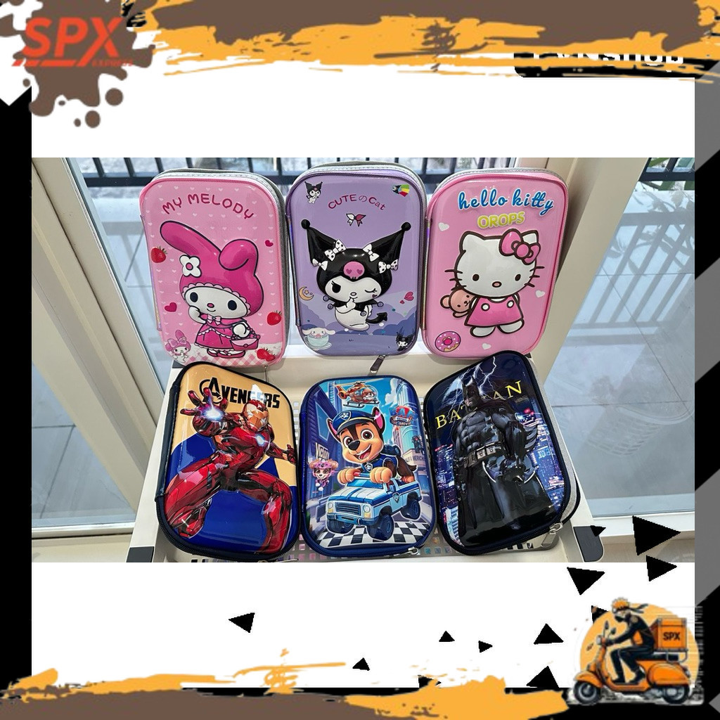 

TRENDY CUTE V!RAL TEMPAT PENSIL HOLOGRAM 3D Hardcase Impor Karakter Lucu Anak Kuromi My Melody Hello Kitty Avengers Batman Paw Patrol EVN