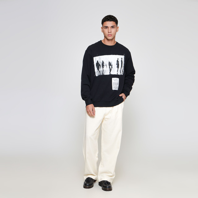 ZES Artwork Patch Zeus Fit Zachry Sweater Pria ZACHRY-1 122729110