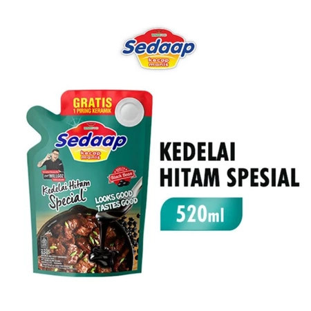 

520 ml Kecap Sedaap Kedelai hitam spesial - AMY