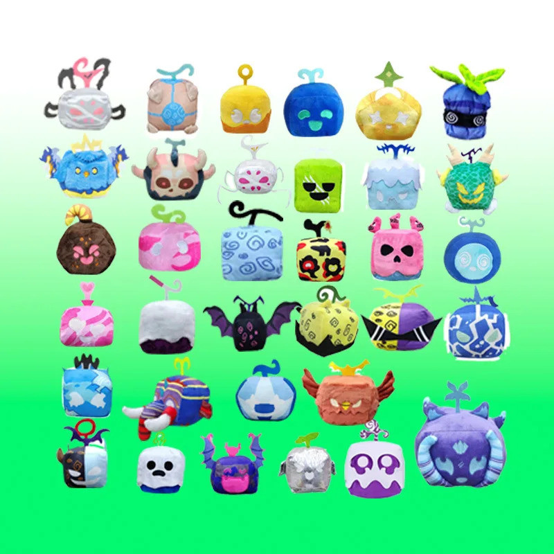 New Anime product Blox Fruits game peripheral plush toy devil fruit box doll ornament toy children's