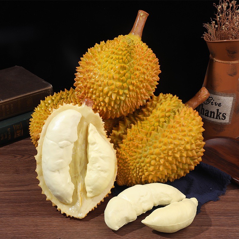 Buah Durian Imitasi Mirip Asli Buah Hias Palsu Artificial Fruit Ukuran Besar Realistik Pajangan Arti
