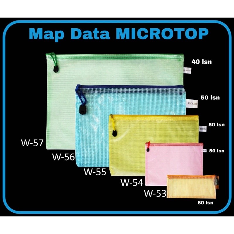 Map Zipper - Map Data Microtop - Tas Resleting
