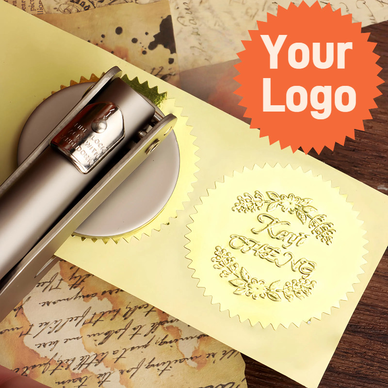 

Embosser Stamp LOGO Custom Stamps Embossing Stamps Private Seals Personalized Wedding Library Book Envelope Party Invitation DIY