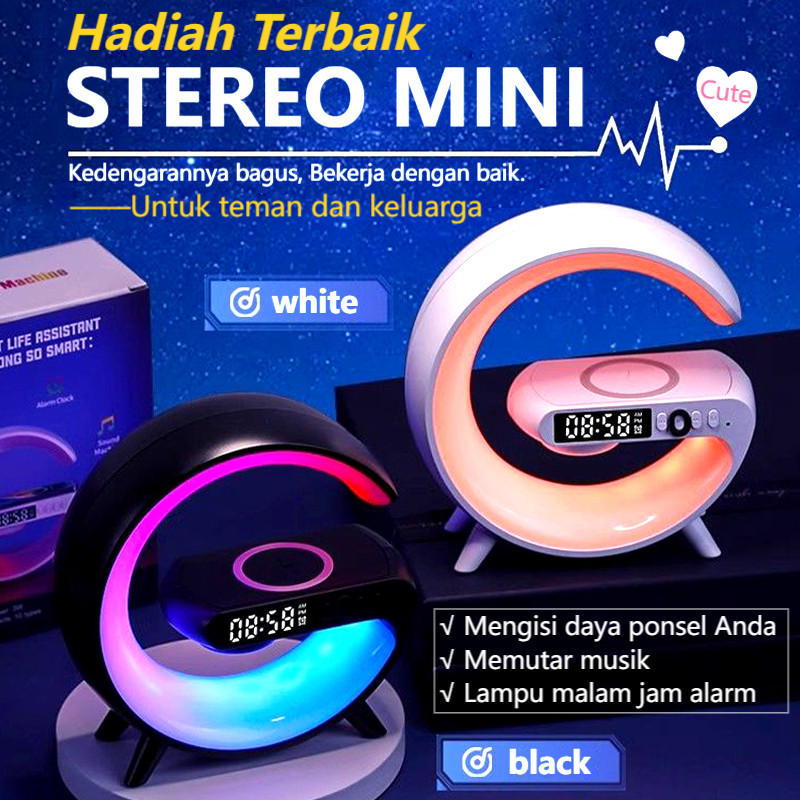 Bluetooth Speaker Mini Music Box Multi-function Speaker Bluetooth Jam Alarm Digital Wireless Charger