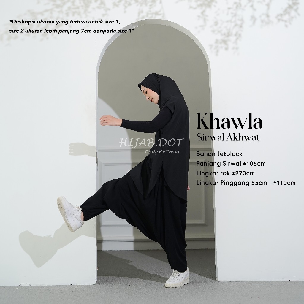 NURKHAYAH.SHOP Khawla Celana Sirwal Akhwat Olahraga Syari HIJAB.DOT