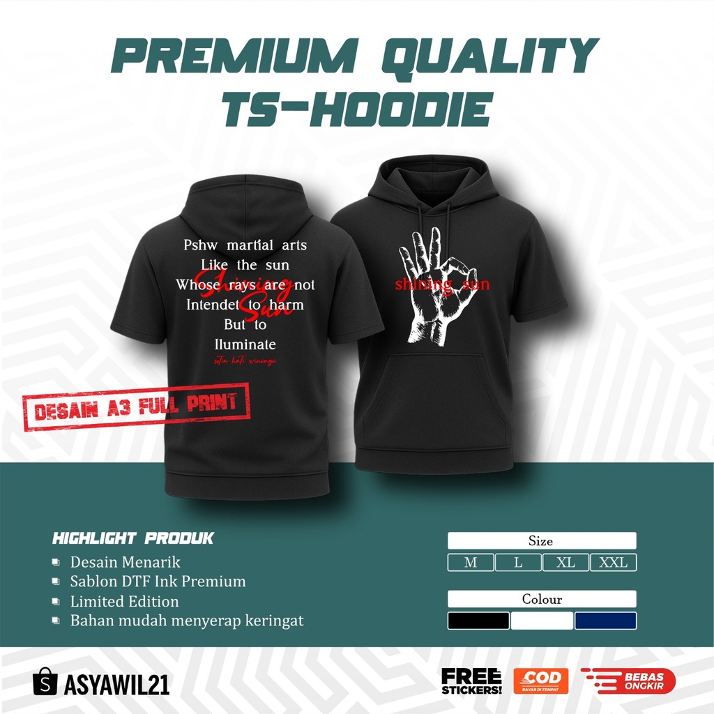 Ts-HOODIE PSHW PSHW MARTIAL ARTS LIKE THE SUN -TS HOODIE PSHW TERBARU - TS HOODIE SH WINONGO - TSHOO
