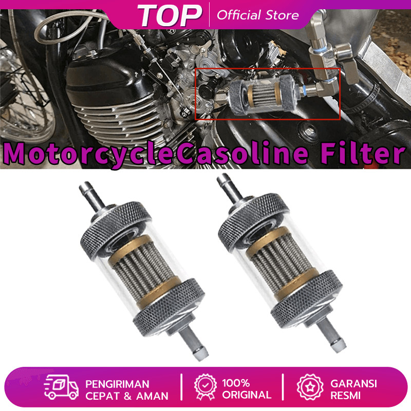 Filter Bensin Saringan Bensin Kaca Cnc Filter Glass Transparan Saringan Filter Bensin Motor Universa