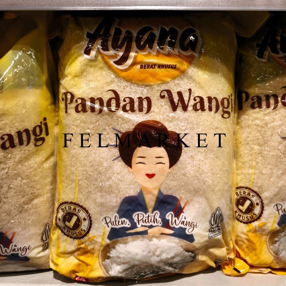 Beras Ayana Pandan Wangi / Beras Khusus / Beras Pulen,Putih,Wangi / 5 Kg