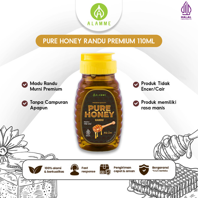 

Alamme - Pure Honey Madu Randu Murni Premium 110ml