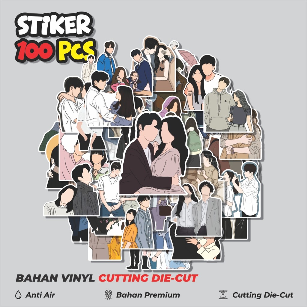 

Terbaru! 50 pcs Stiker Korean Drama Couple Dekorasi Lucu Kreatif untuk Notebook, Skateboard, HP