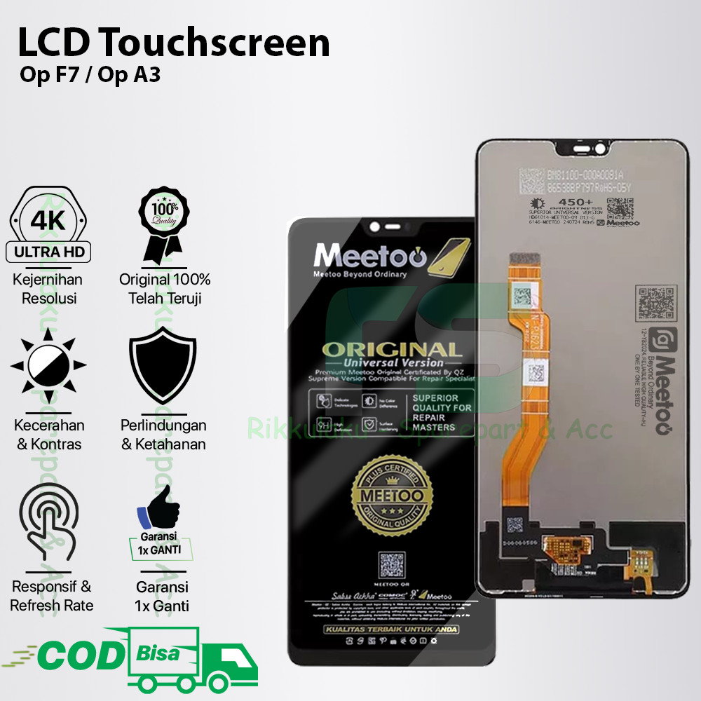 LCD Touchscreen Oppo F7 / Oppo A3 Original 100% Fullset