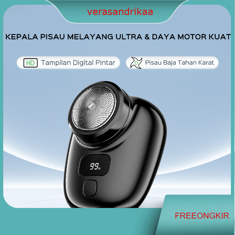 Alat Cukur Kumis Dan Jenggot Mini Portable Cukur Kumis Elektrik Pria Alat Cukur