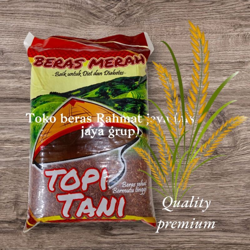 BERAS MERAH CAP TOPI TANI
