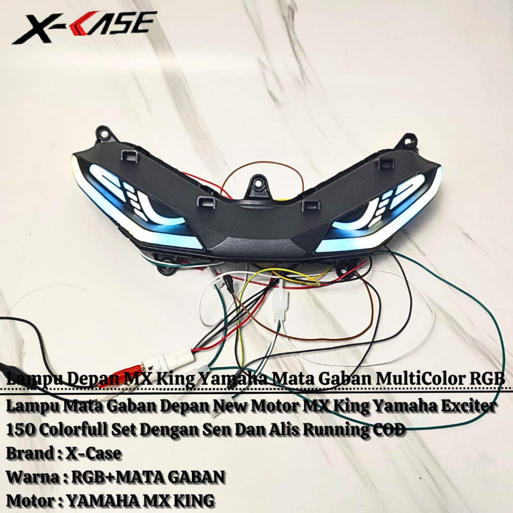 Lampu Depan  Mx King Mx 150 Led Alis Lampu Senja RGB