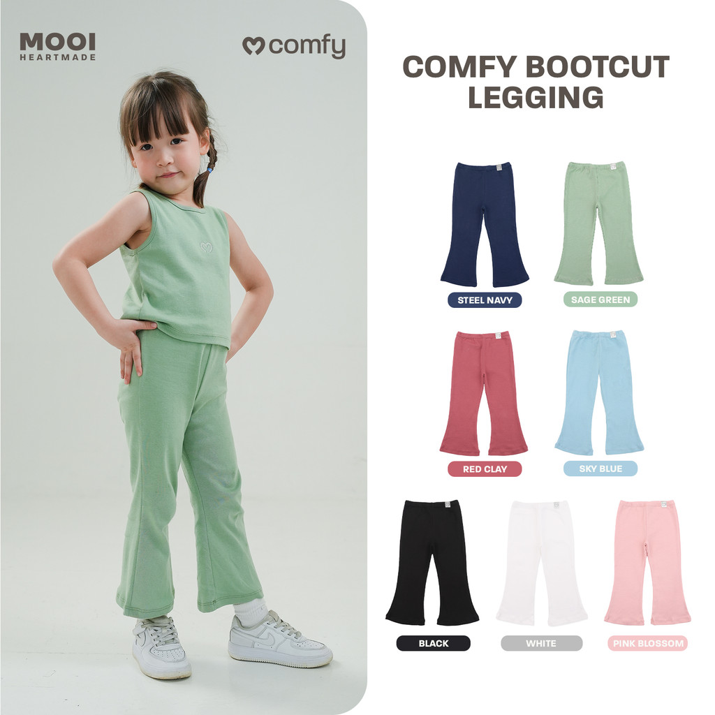Mooi Celana Panjang Anak Perempuan Comfy Bootcut Legging