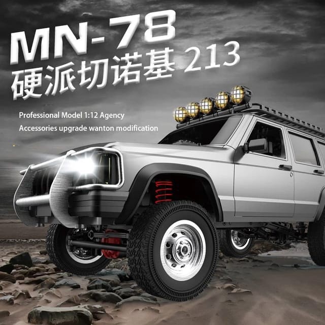 Ready Stok RC Car MN78 MN-78 Cherokee Scale 1/12 RC Offroad 4WD Full Propo Crawler RTR
