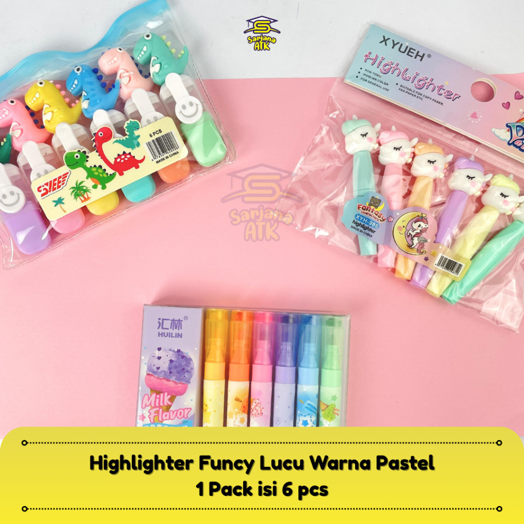 

Stabilo Mini Zipper 6 Warna / Highlighter Mini Set 6 Warna Zipper