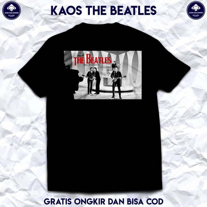 (COD) T Shirt Band The Beatles. Kaos The Beatles Original. Kaos Distro Pria. - S
