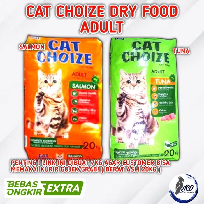 CAT CHOIZE ADULT 20KG MAKANAN KUCING CAT CHOIZE ADULT TUNA SALMON 20KG